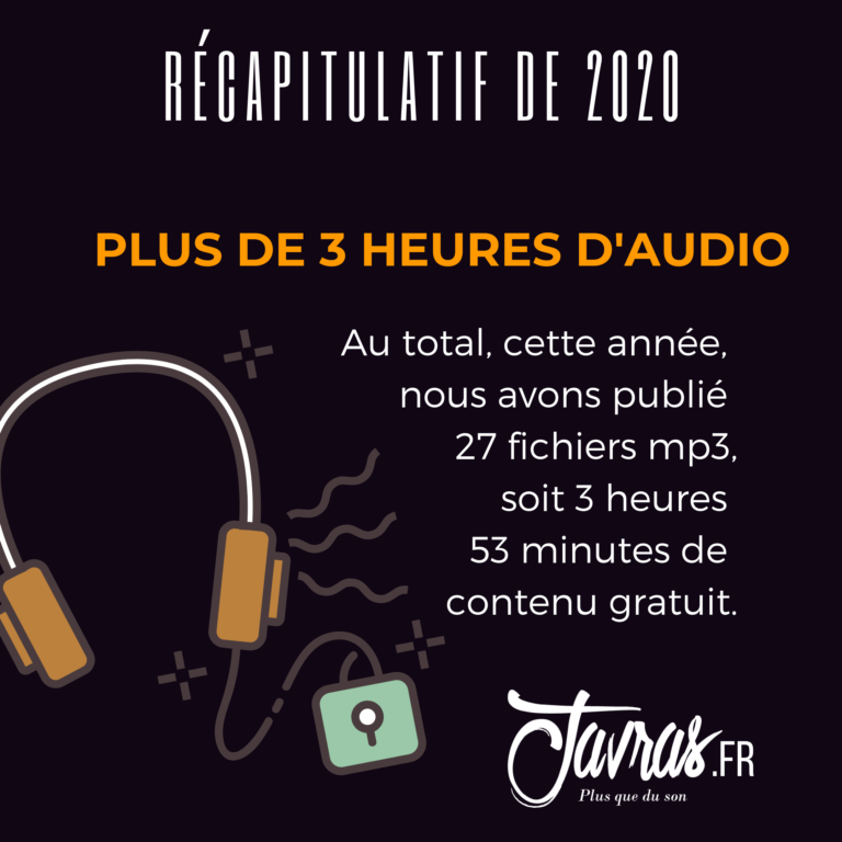 Plus de 3 heures d'audio